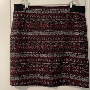 J Jill patterned skirt.